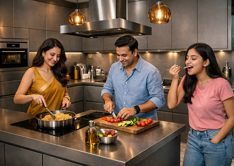 rust proof stainless steel kitchen resistant to moisture and corrosion