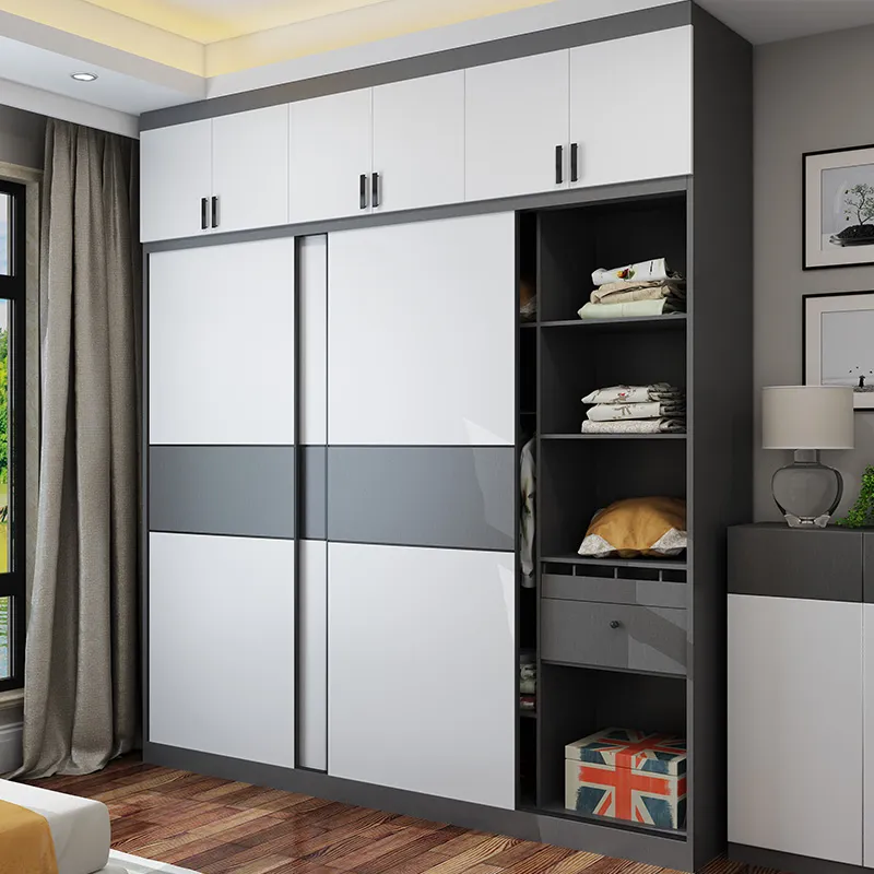matte finish wardrobe with minimal modern design