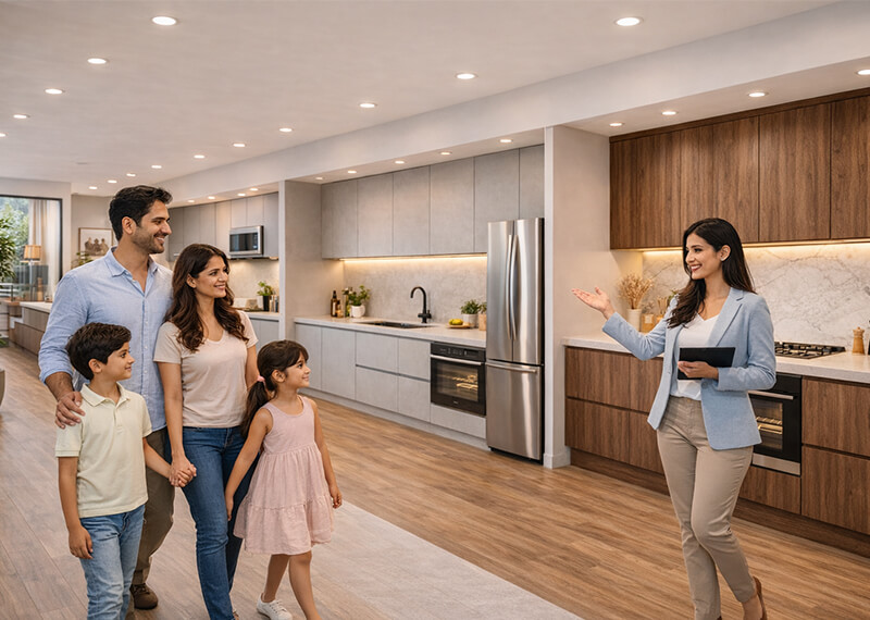 minimal straight kitchen with clean modern design